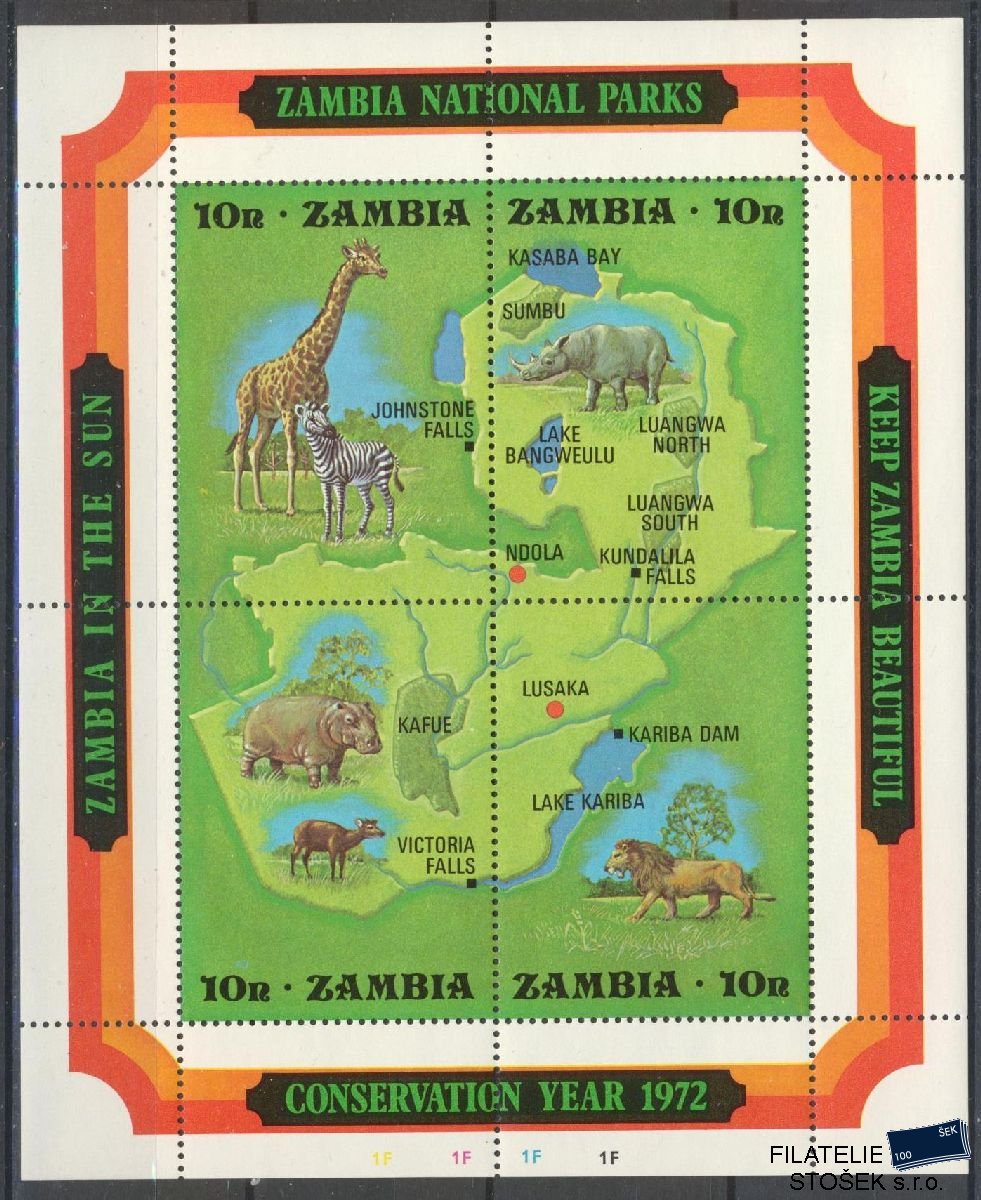 Zambia známky Mi Blok 2