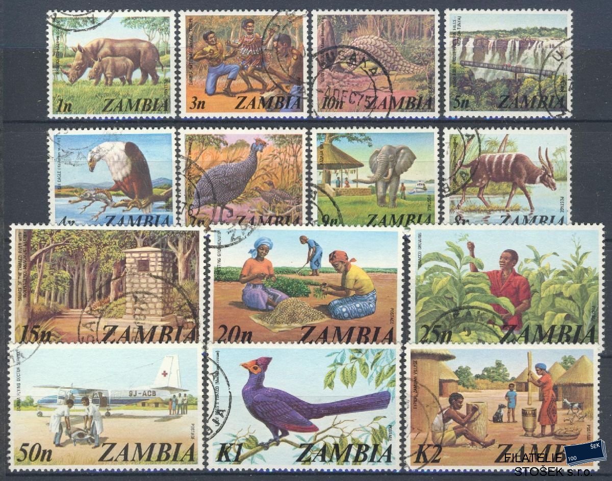 Zambia známky Mi 141-54