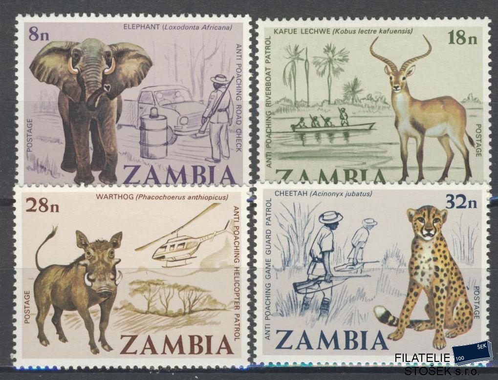 Zambia známky Mi 193-96