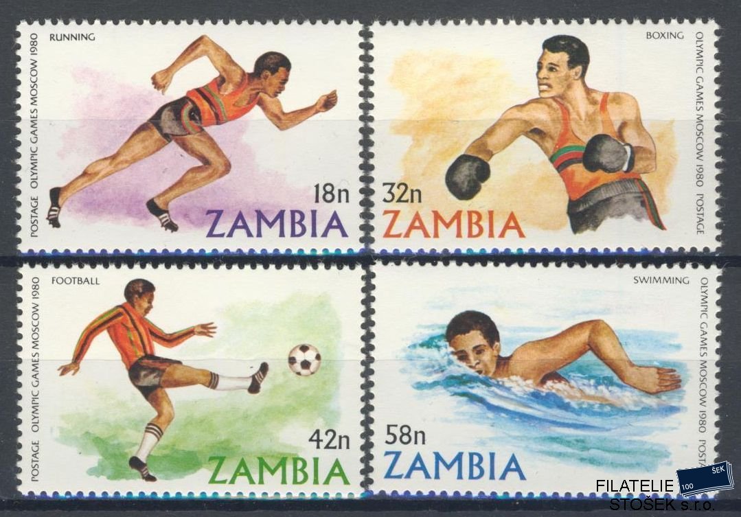 Zambia známky Mi 225-28