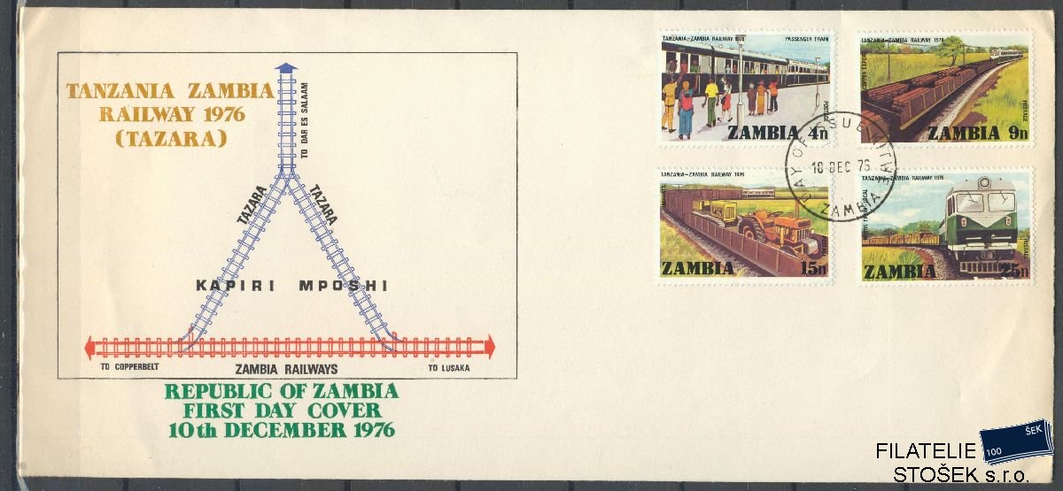 Zambia známky Mi 168-71 FDC