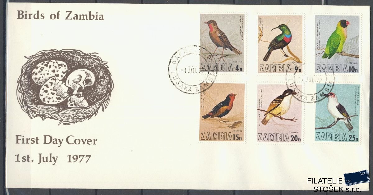 Zambia známky Mi 180-85 FDC