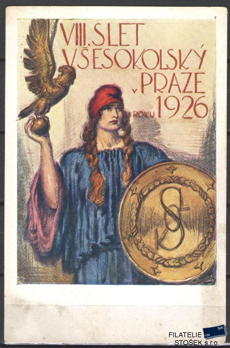 Pohlednice - VIII Všesokolský slet v Praze 1926