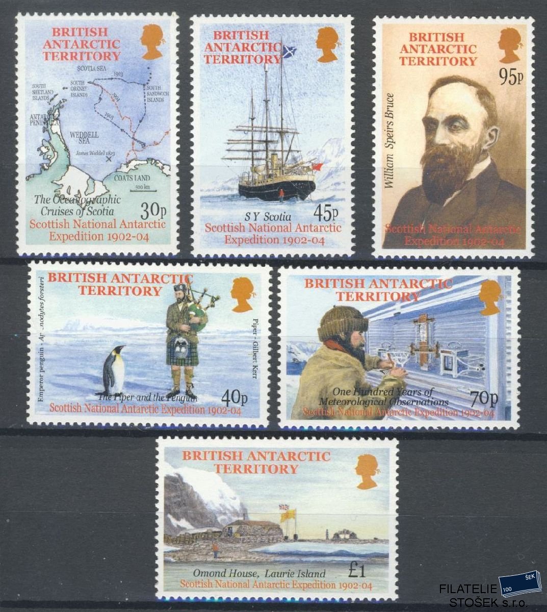 British Antarctic Territory známky Mi 342-47