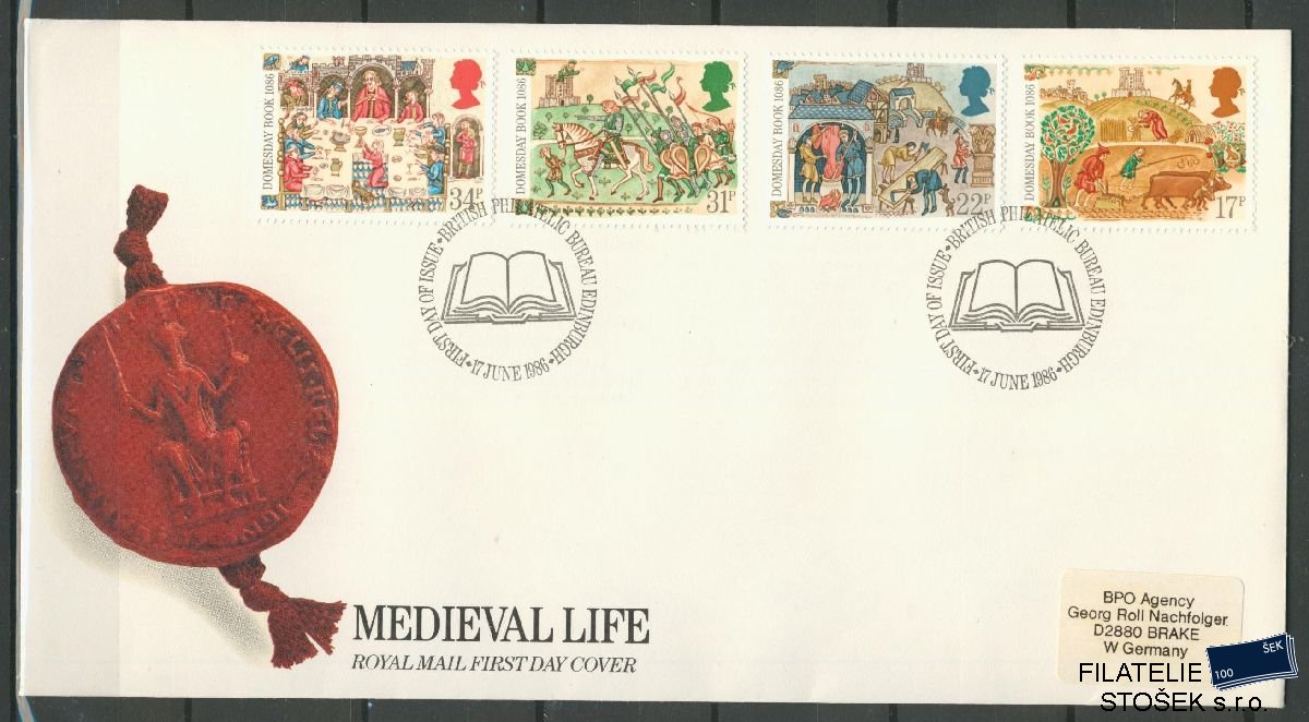 Anglie známky Mi 1072-7580 FDC