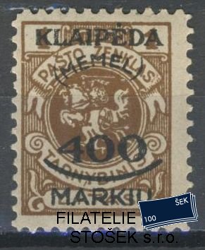 Memel Klaipeda známky Mi 128