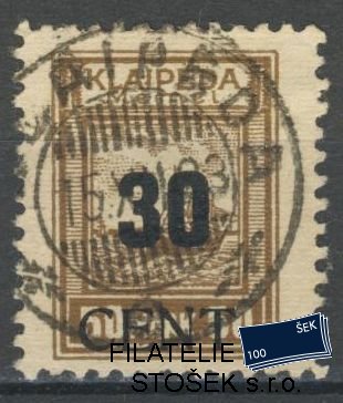 Memel Klaipeda  známky Mi 194