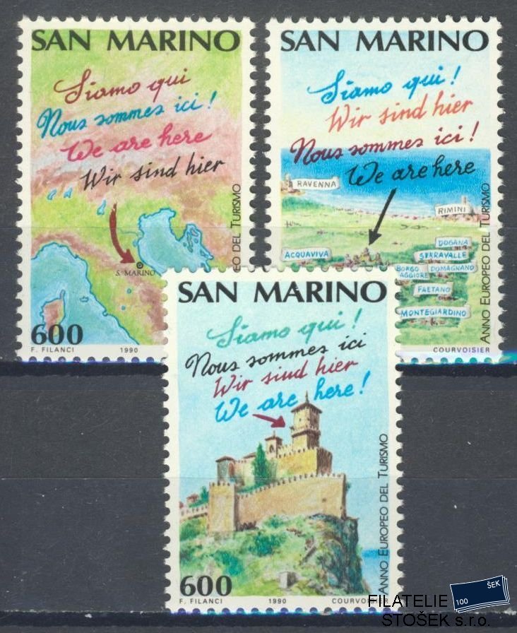 San Marino známky Mi 1435-37