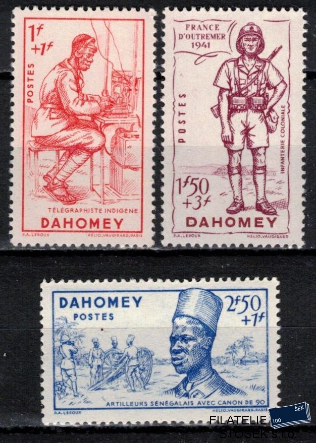 Dahomey známky 1941 Défense de l´Empire