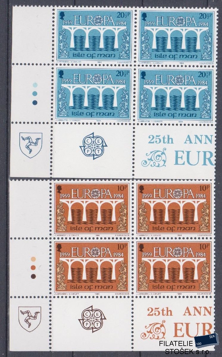 Isle of Man známky Mi 261-62 4 Blok