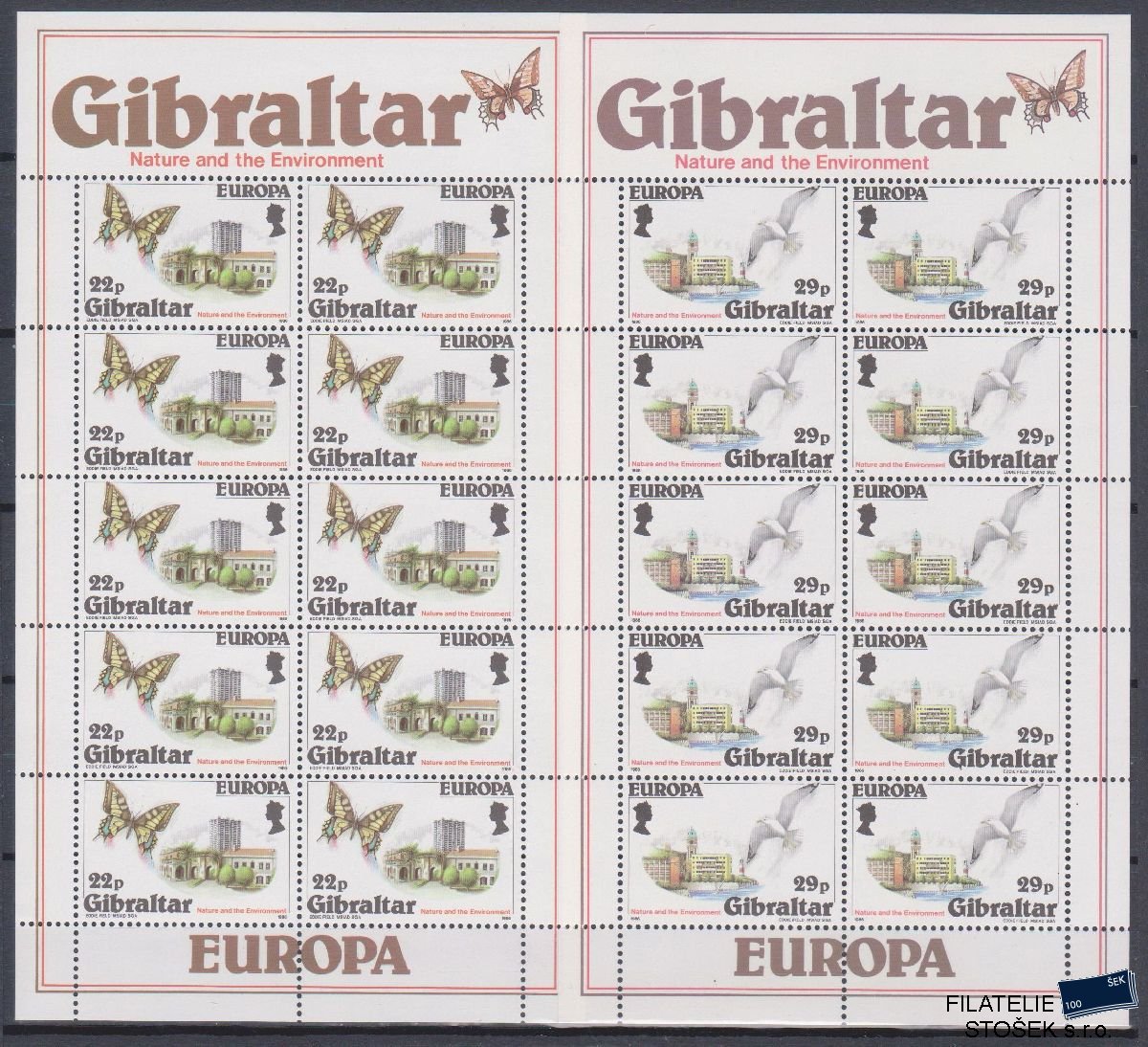 Gibraltar známky Mi 503-504 KL