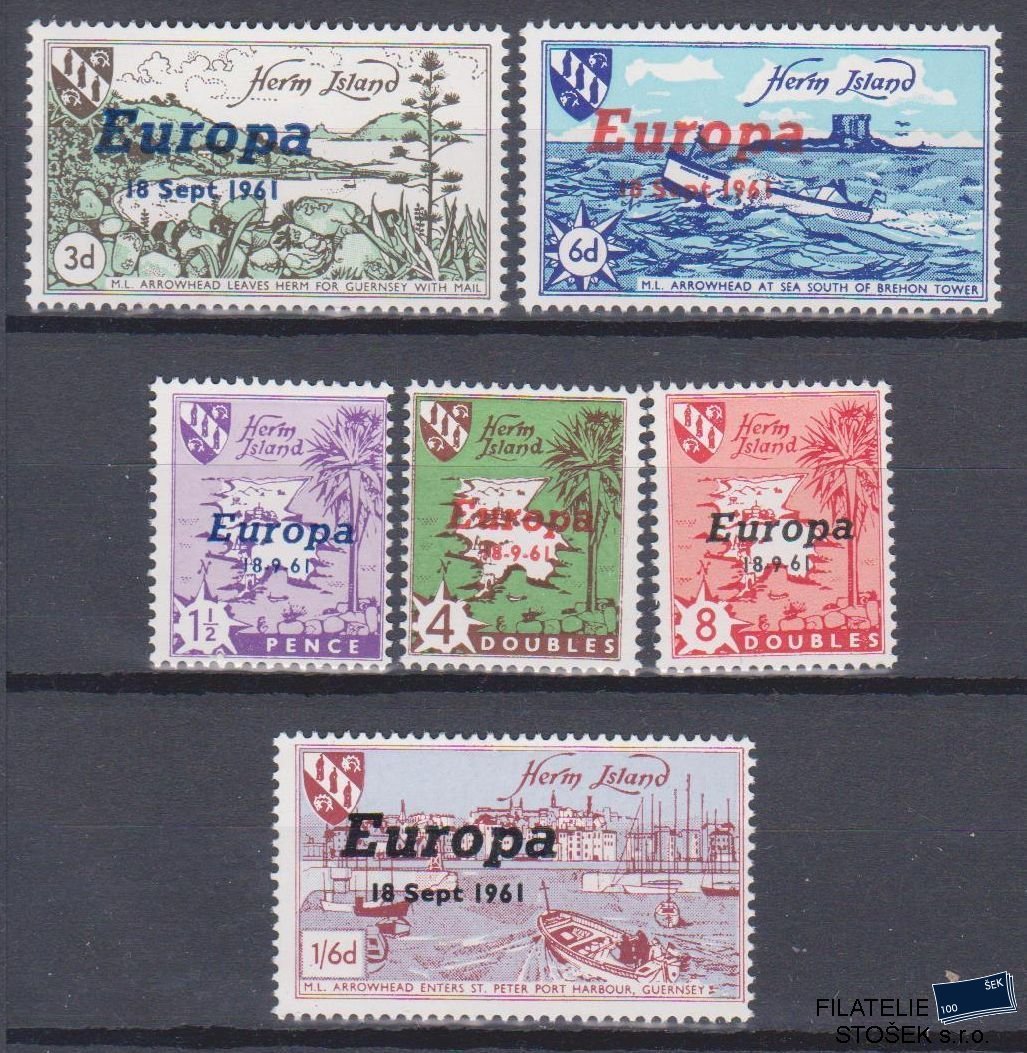 Guersney - Herm Island známky Mi - Europa 1961