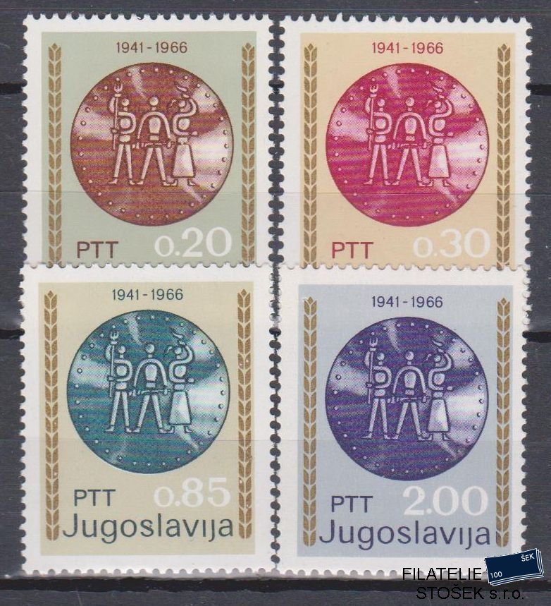 Jugoslávie známky Mi 1179-82