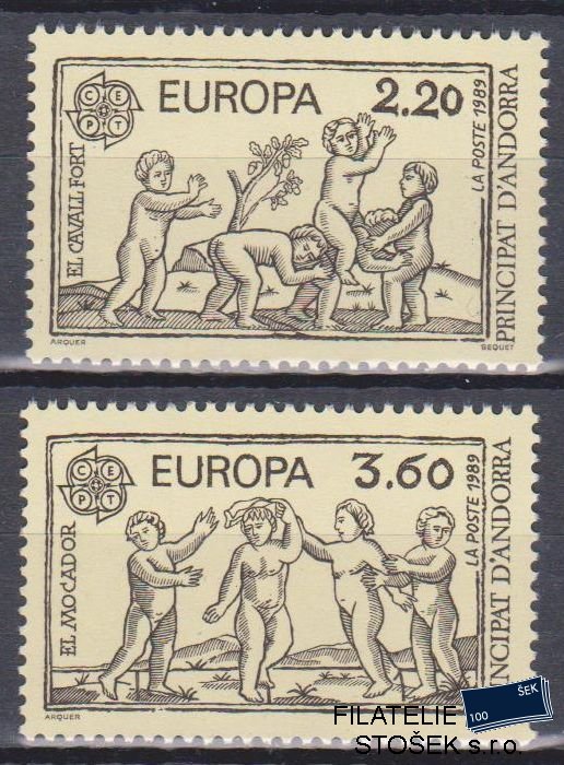 Francouzská Andora známky Mi 399-400