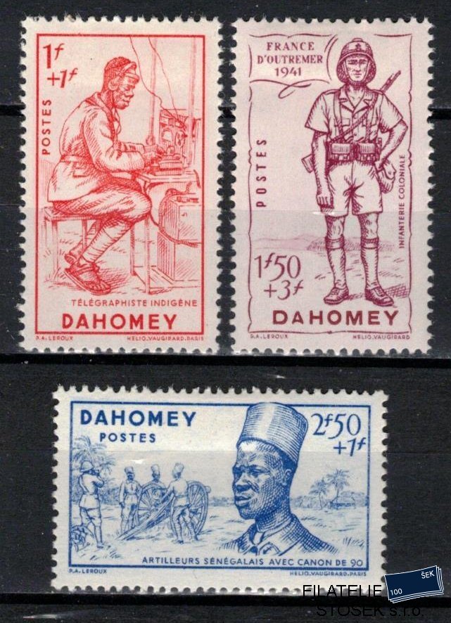 Dahomey známky Yv 142-4