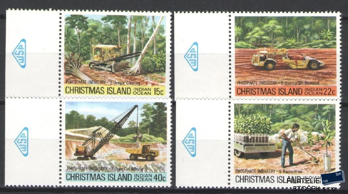 Christmas Island známky Mi 128-31