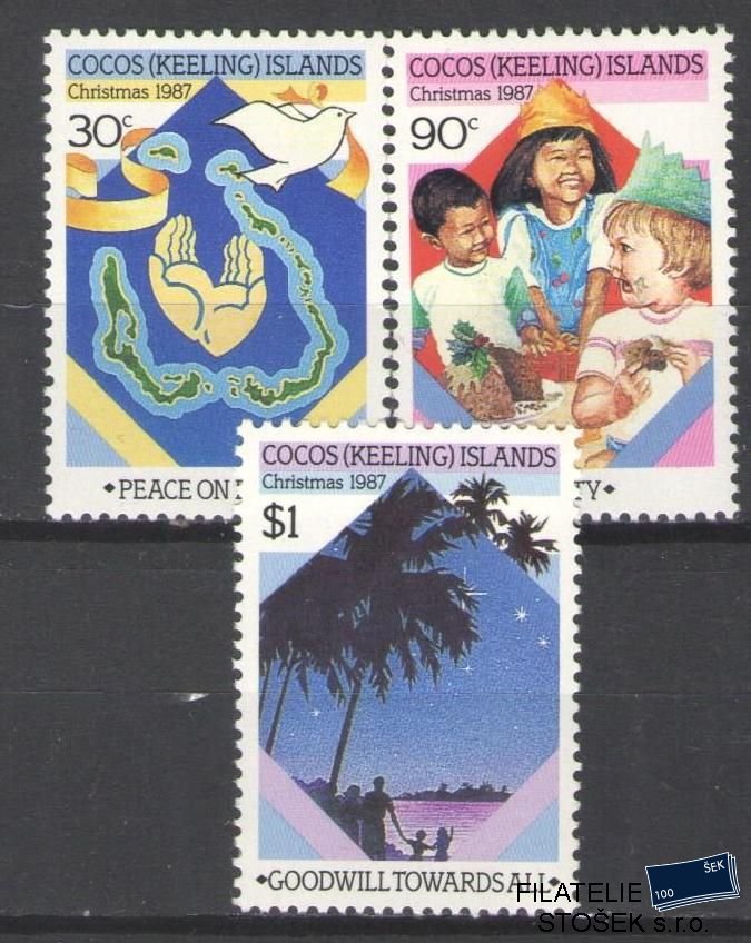 Cocos Islands známky Mi 180-82