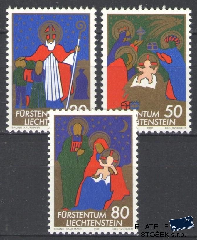 Liechtenstein známky Mi 788-90