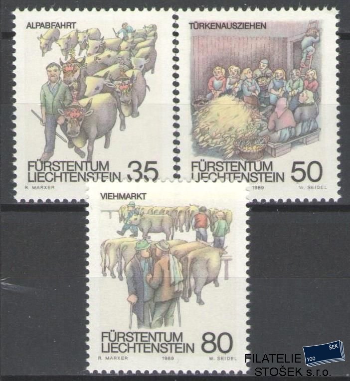 Liechtenstein známky Mi 971-73