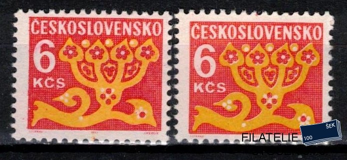 Československo známky D 103 papír bp+OZ