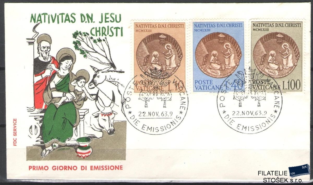 Vatikán celistvosti Mi 439-41 FDC