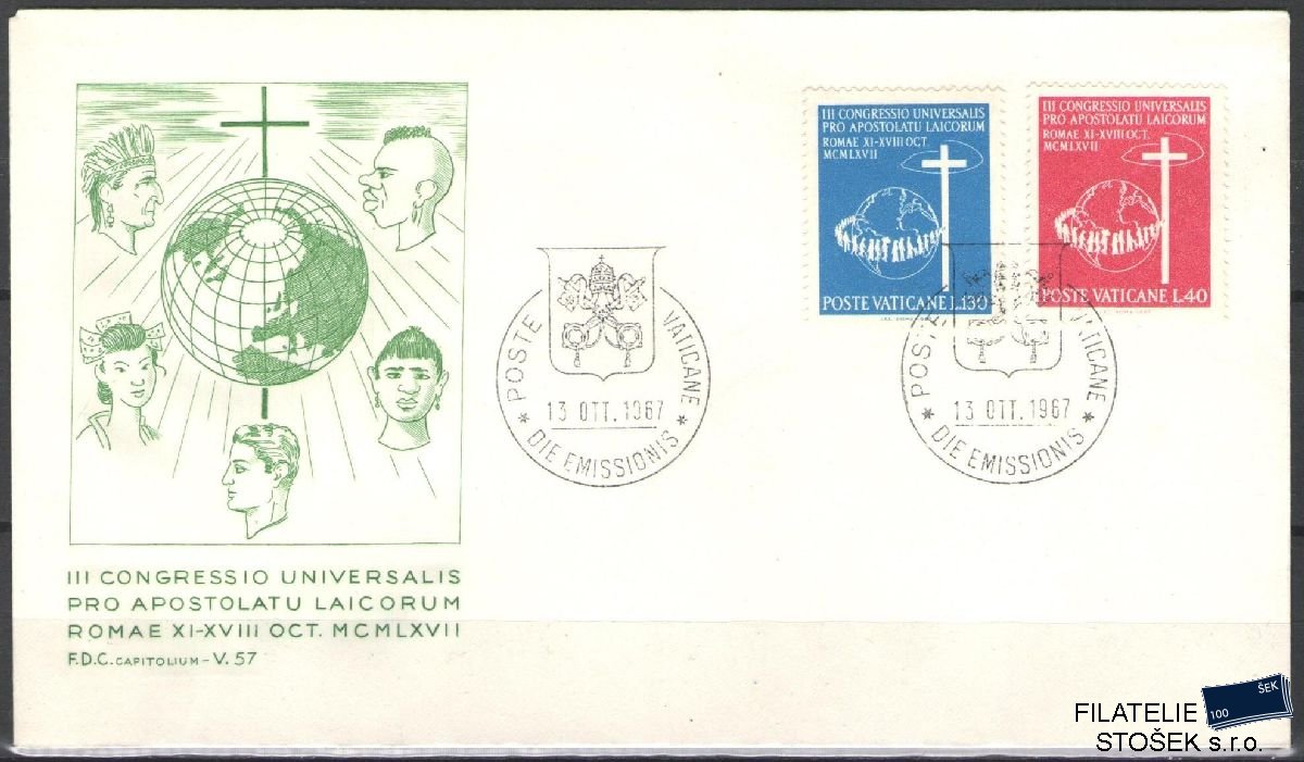 Vatikán celistvosti Mi 531-32 FDC