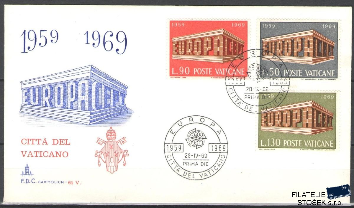 Vatikán celistvosti Mi 547-49 FDC