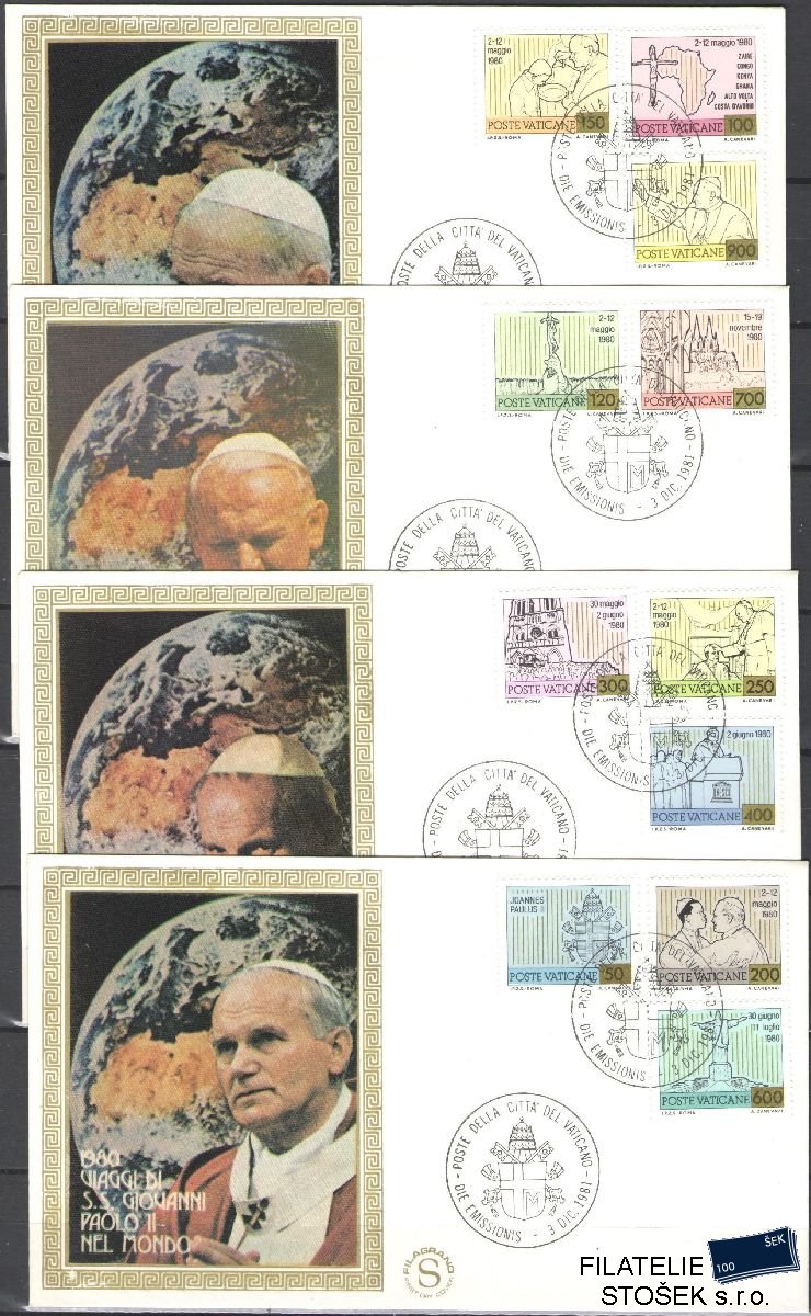 Vatikán celistvosti Mi 792-801 FDC