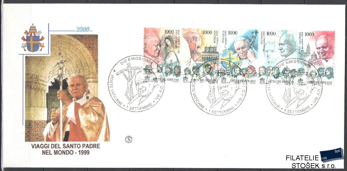 Vatikán celistvosti Mi 1353-57 FDC