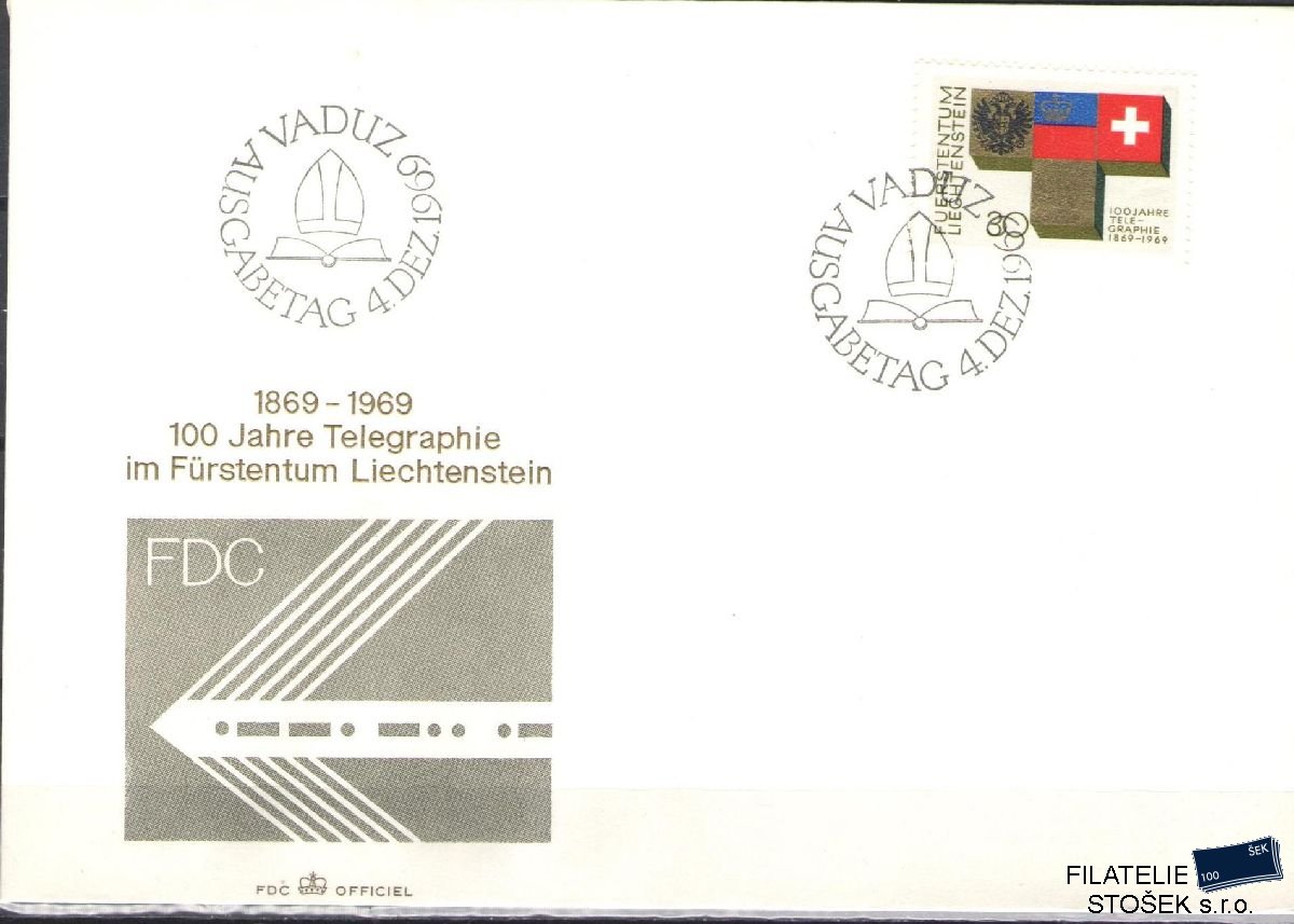 Liechtenstein celistvosti Mi 517 FDC