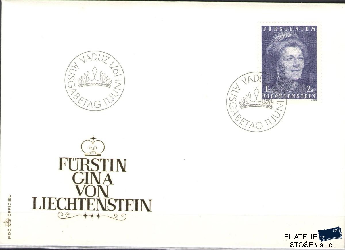 Liechtenstein celistvosti Mi 544 FDC