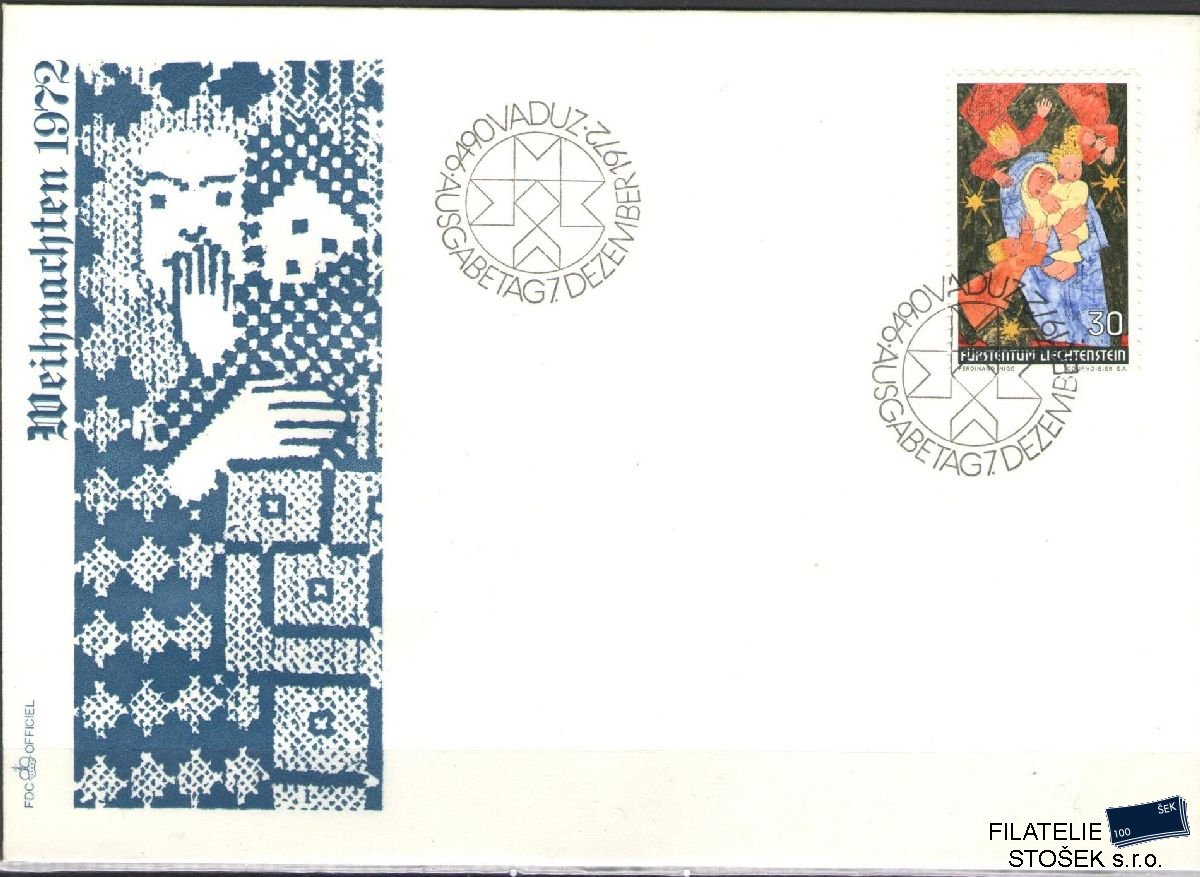 Liechtenstein celistvosti Mi 578 FDC