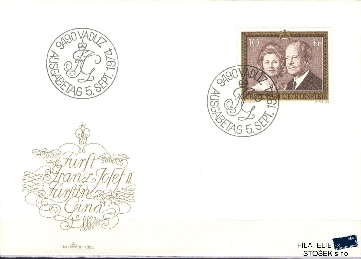 Liechtenstein celistvosti Mi 614 FDC