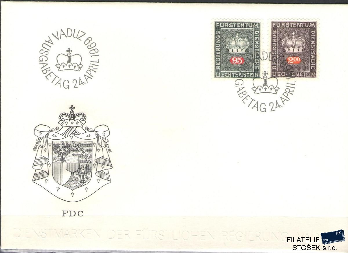 Liechtenstein celistvosti Mi D 53,56 FDC