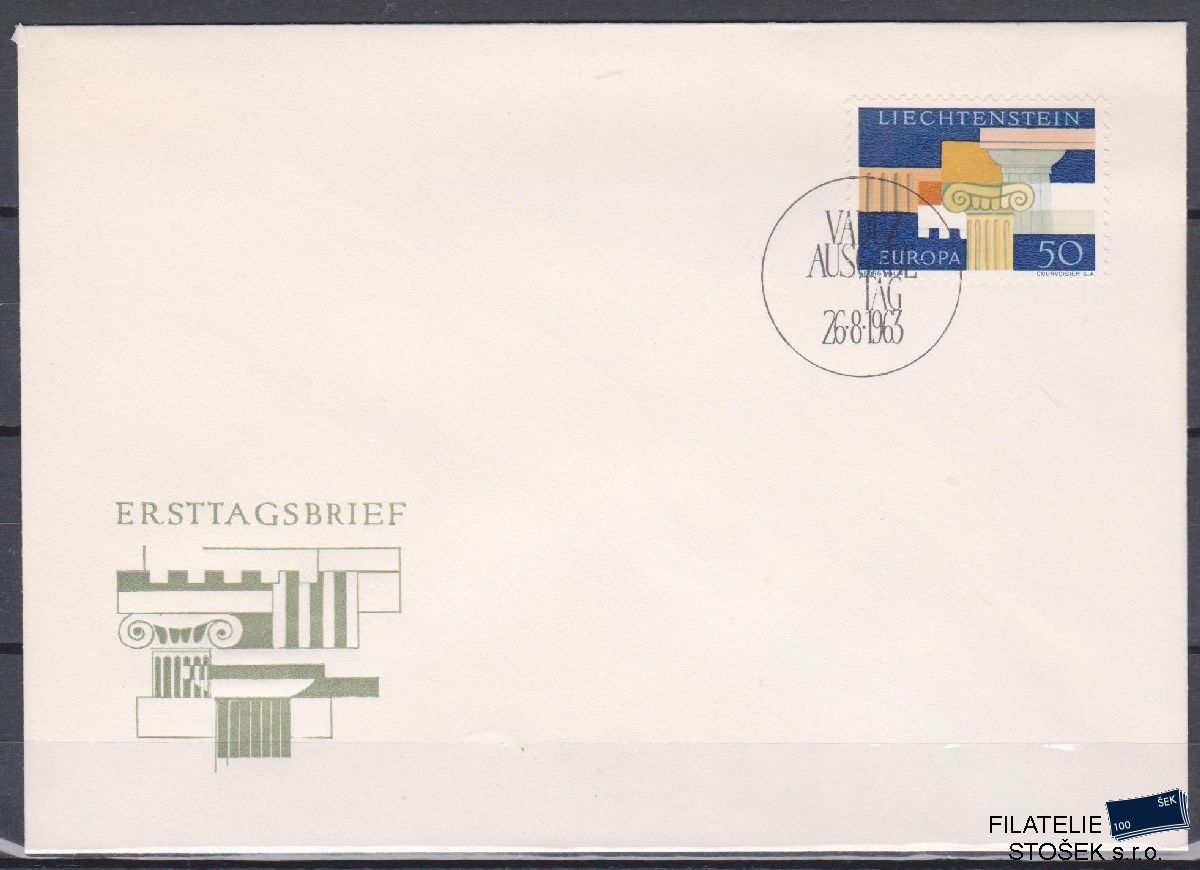 Liechtenstein celistvosti Mi 431 FDC