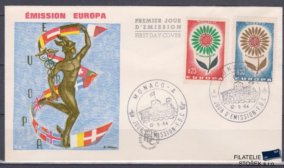 Monako celistvosti Mi 782-83 FDC