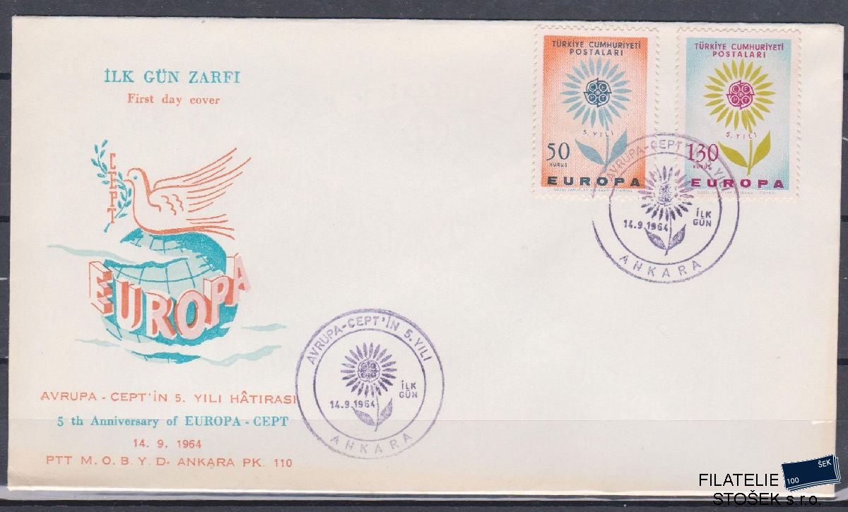 Turecko celistvosti Mi 1917-18 FDC