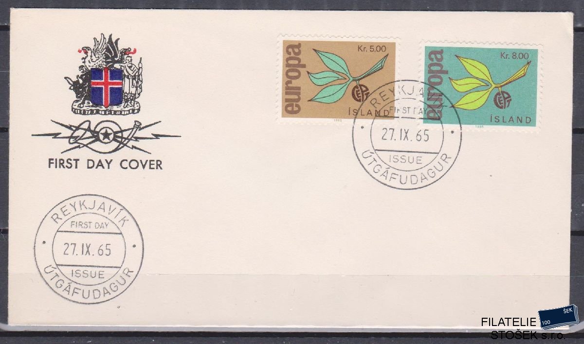 Island celistvosti Mi 395-96 FDC