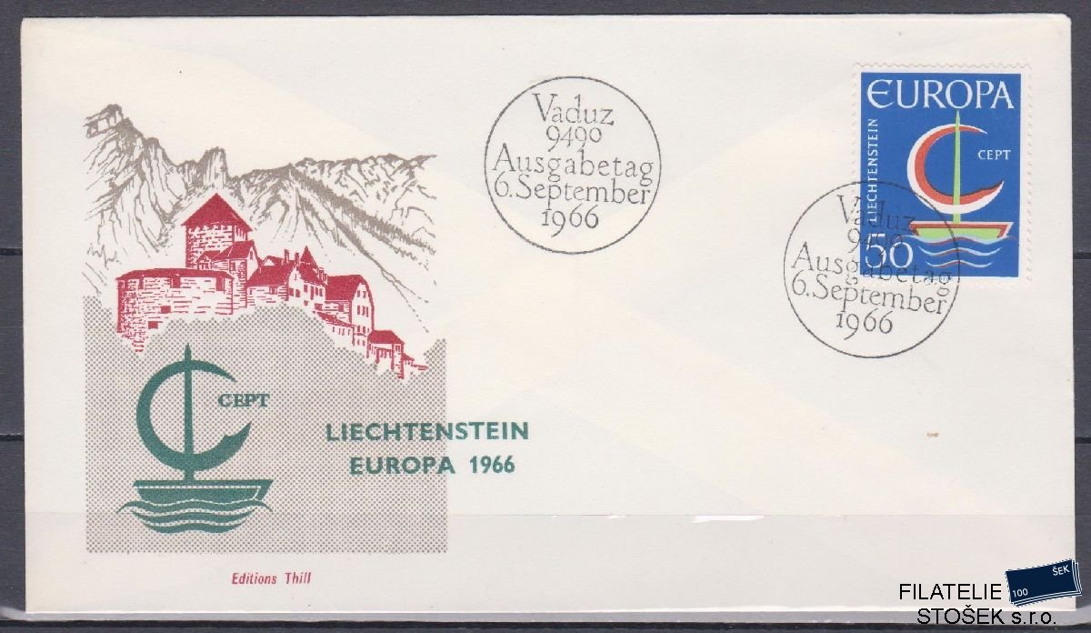 Liechtenstein celistvosti Mi 469 FDC