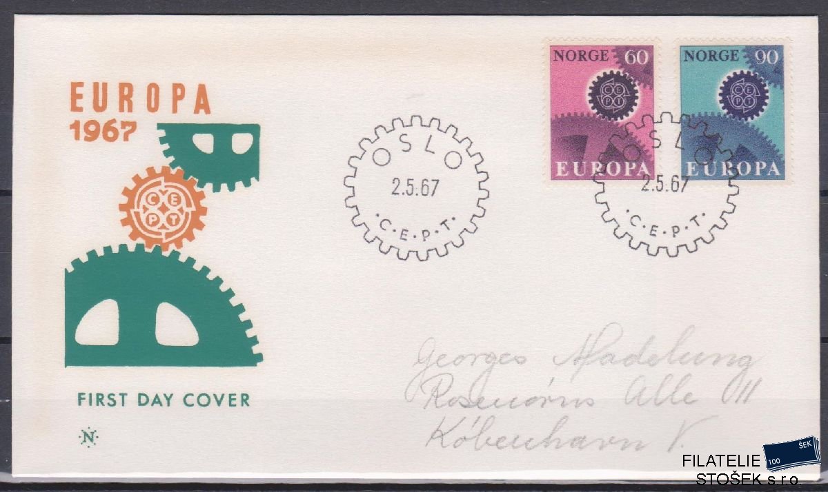 Norsko celistvosti Mi 555-56 FDC