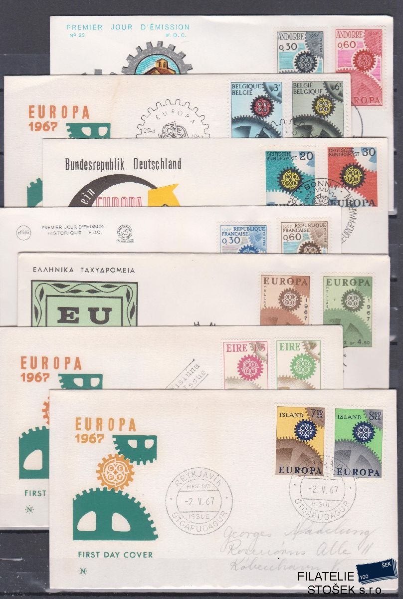 Europa Cept partie celistvostí 1967 - FDC