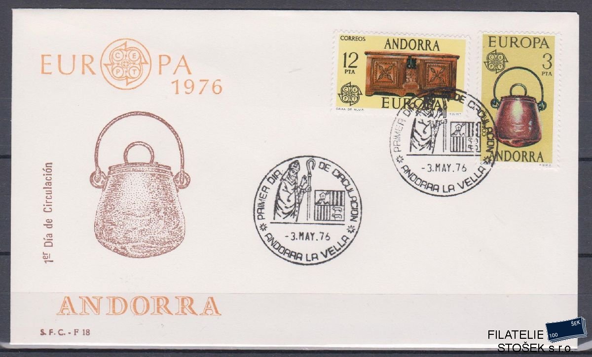 Španělská Andora celistvosti Mi 101-102 FDC