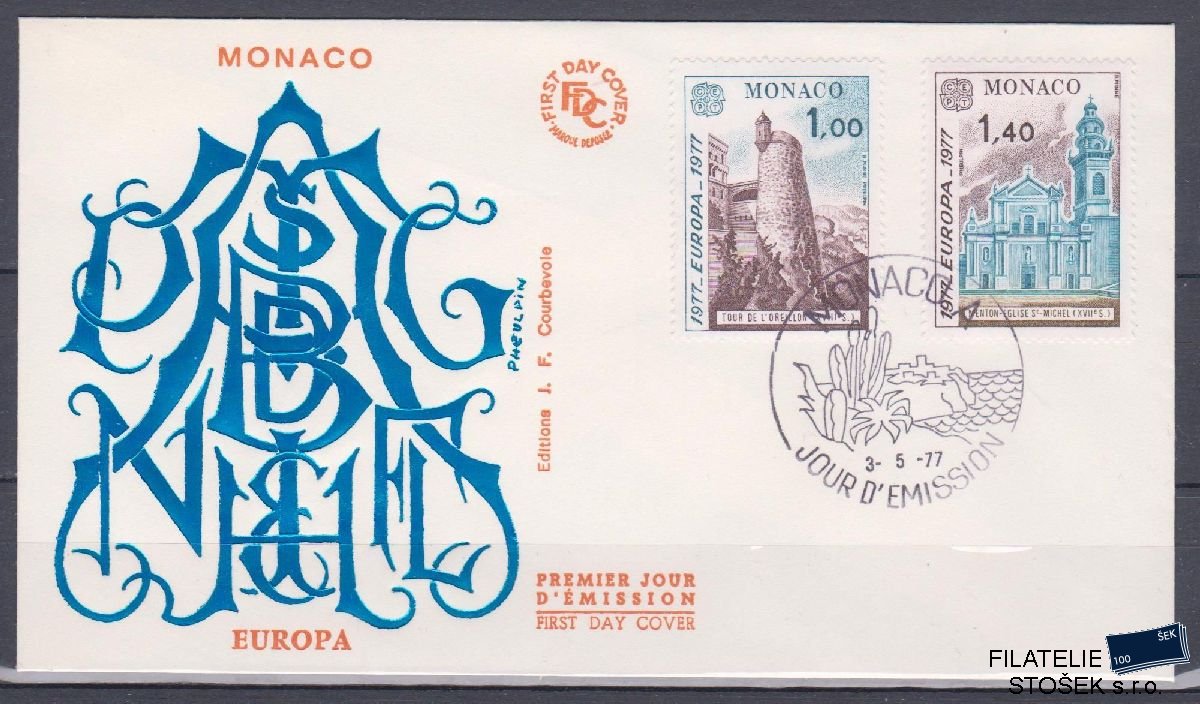 Monako celistvosti Mi 1273-74 FDC