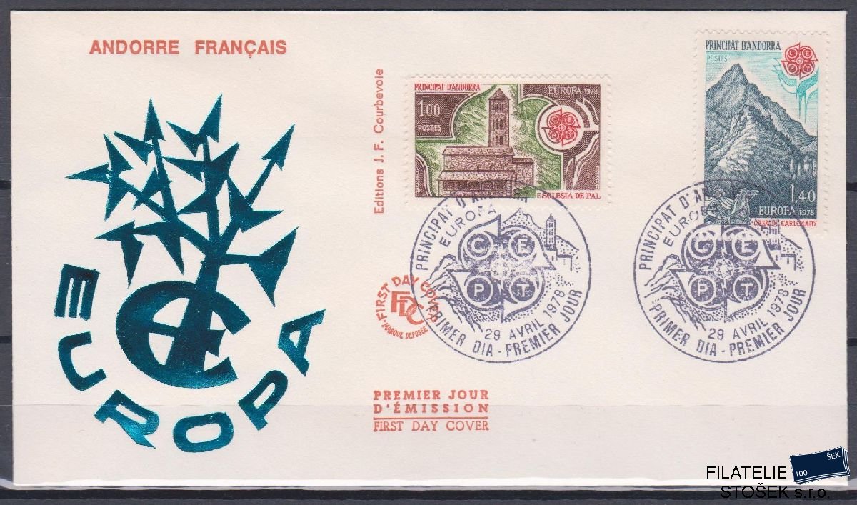 Francouzská Andora celistvosti Mi 290-91 FDC