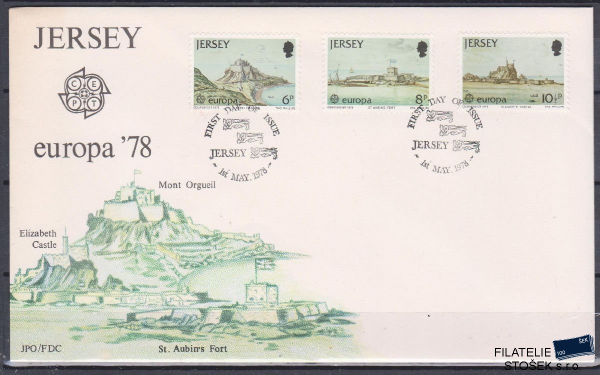 Jersey celistvosti Mi 177-79 FDC