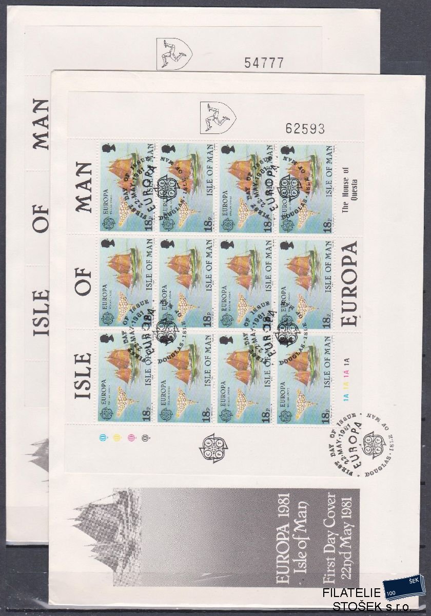 Isle of Man celistvosti Mi 187-88 FDC KL