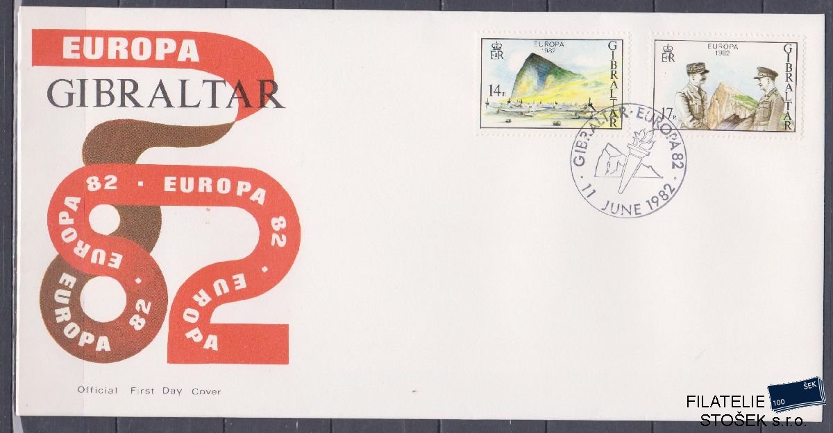 Gibraltar celistvosti Mi 451-52 FDC