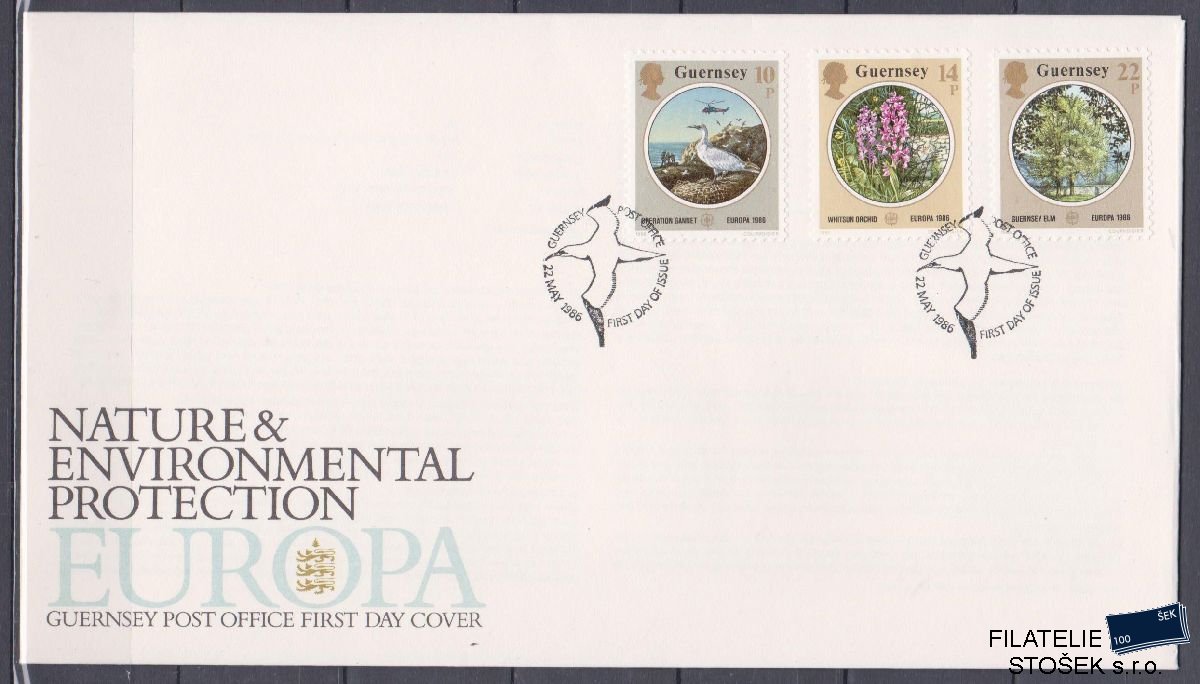 Guernsey celistvosti Mi 358-60 FDC