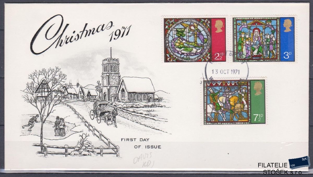 Anglie celistvosti Mi 587-89 FDC