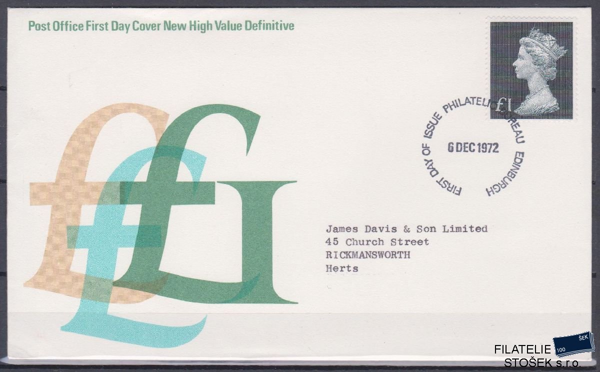 Anglie celistvosti Mi 611 FDC